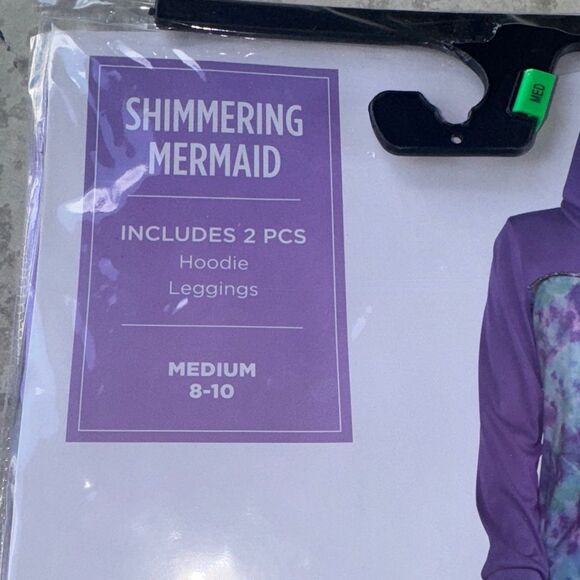 🔥Spirit Shimmering Mermaid Costume - Purple and Blue Sz M8-10 New - Picture 3 of 4